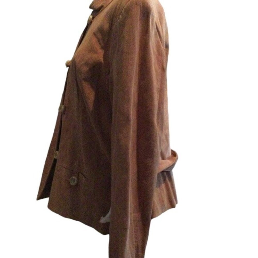 SOLD NWT Vintage Terry Lewis Luxuries Suede Jacket Coat Size Large - Picture 2 of 6